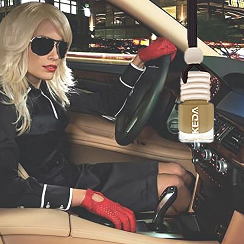 Image of ikeda fragrance Car Air Freshener 4ml Car Scents | 6pcs 45-Days Keep Fragrance | Automotive Hanging Diffuser Bottles | Remove Auto Odor Long-Lasting Fresh Air for Home Deodorize (Coffee, 6pcs)