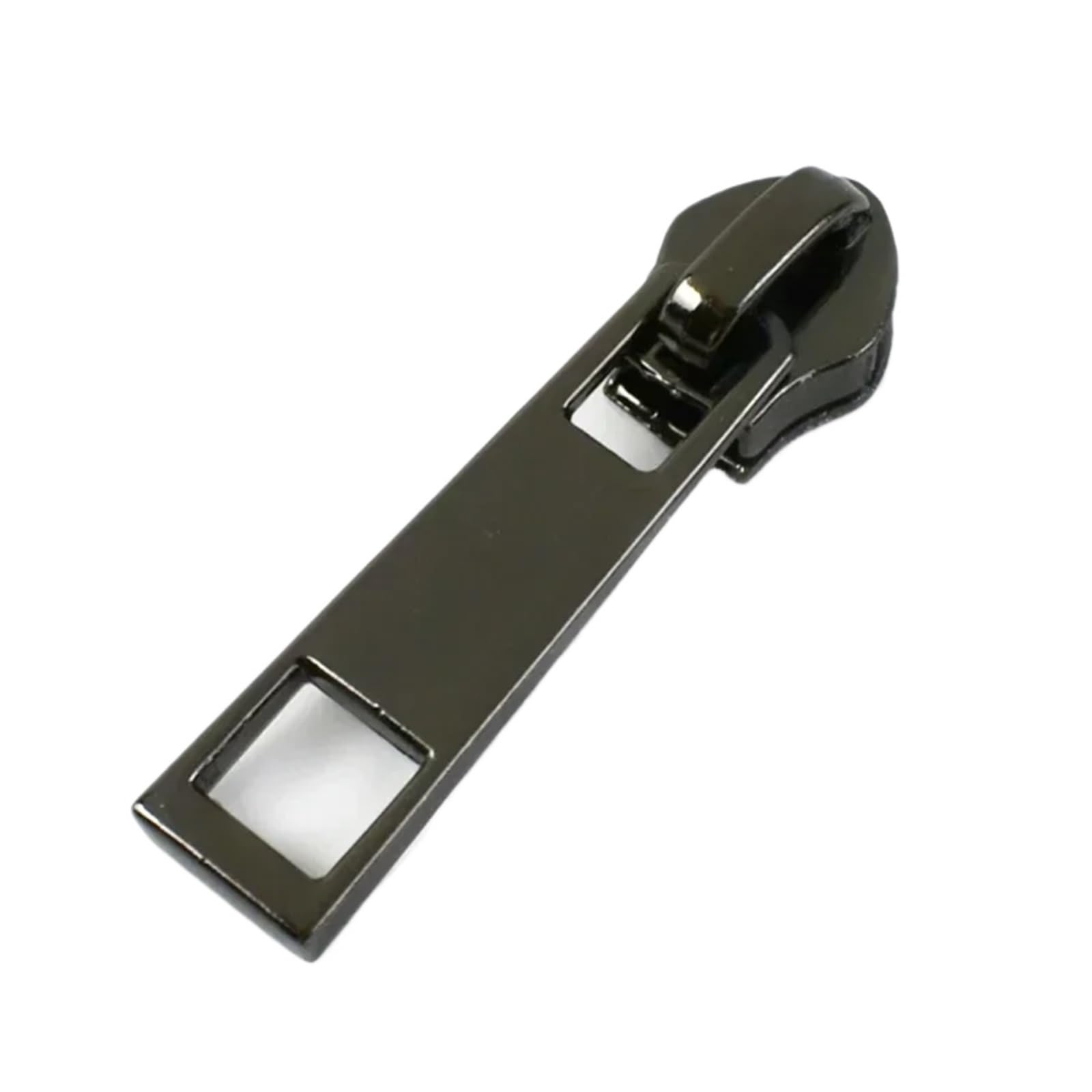 Zipper Pull Replacement Parts, Black No5 Zipper Pulls 50 Pcs for Nylon Zippers(5-Black)