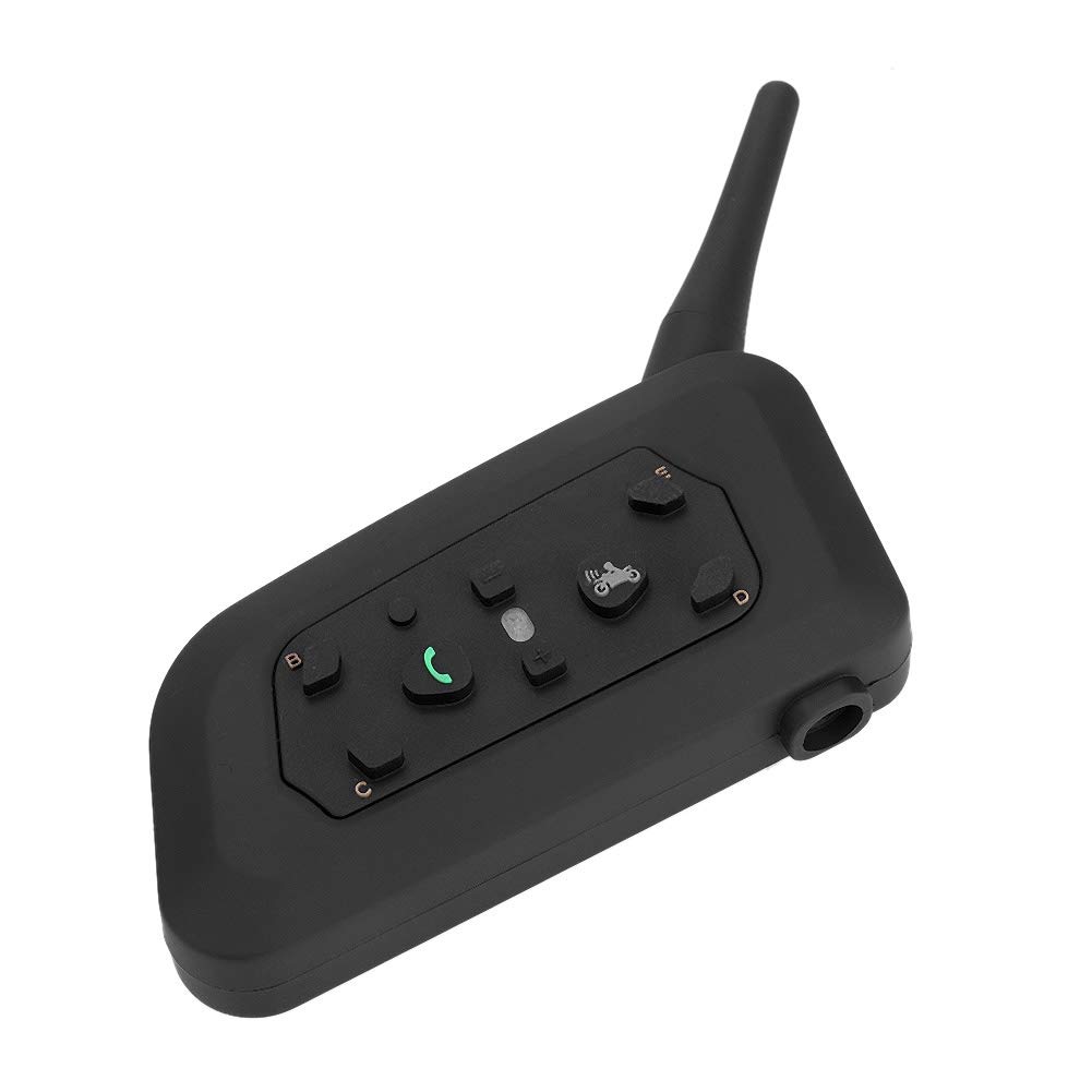 Altoparlante per Casco Moto, V6Plus 1200 Casco Moto Interfono BT Wireless Cuffia Vivavoce per 6 Persone