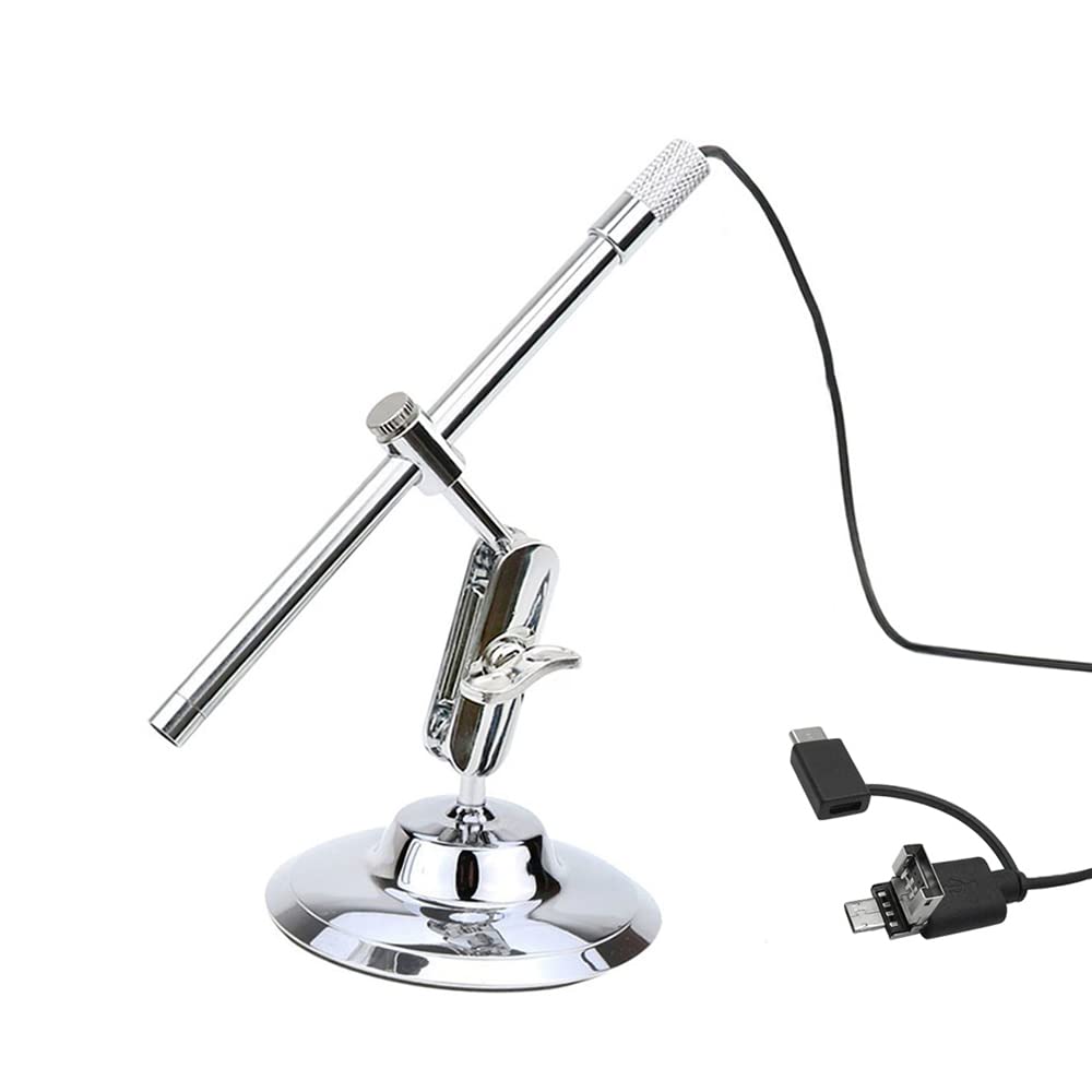 Karlak Microscopio digital USB, microscopio digital portátil USB, lupa de inspección IP67, cámara impermeable incorporada, 8 luces LED con sensor CMOS avanzado, aumento 10X-200X para Android Smartpho