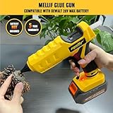 100W Cordless Hot Glue Gun for DeWalt 20V MAX Battery (Tool Only) High Temp Electric Power Glue Gun with 20PCS Full Size Glue Sticks for Arts Crafts DIY Festival Decor School Home Repair - Image 5
