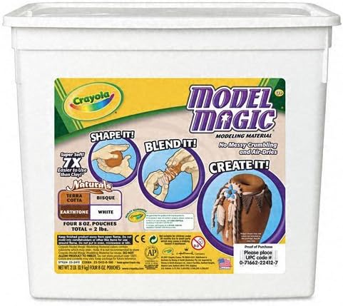 Crayola Model Magic Modeling Compound, 2lb Bucket, Natural