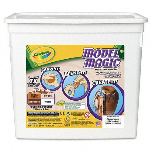 Crayola Model Magic Modeling Compound, 2lb Bucket, Natural