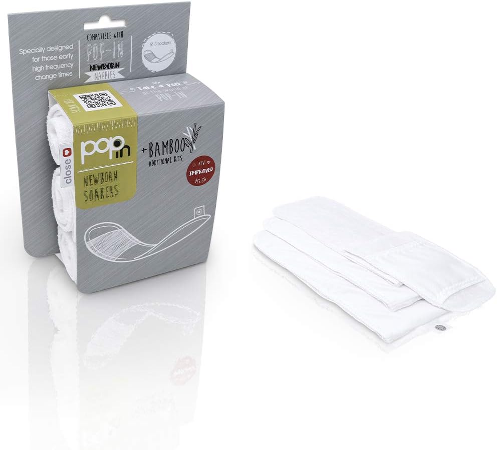 Pop-in Newborn Replacement Soaker and Booster Compatible with Pop-in Newborn Baby Nappy