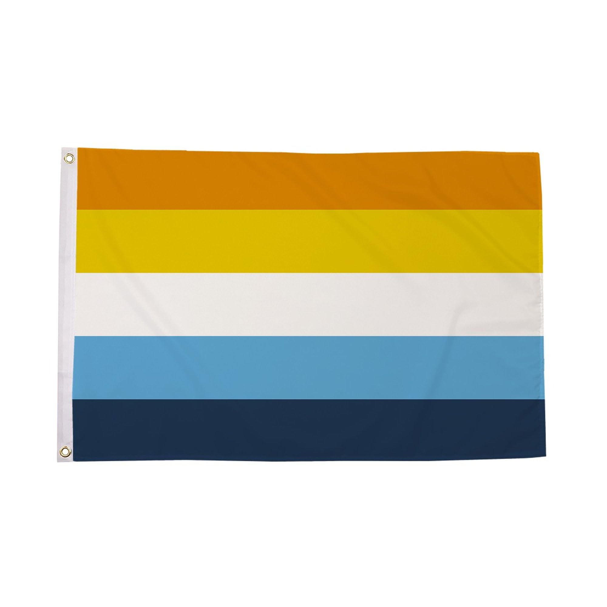 Flagtex Aroace Pride Flag 5ft x 3ft LGBTQ Aromantic Asexual Pride Flag Orange Yellow White Blue Premium Quality Polyester Double Stitched Brass Grommets 150cm x 90cm Indoor Outdoor Banner Display