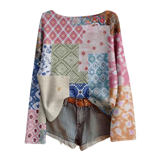 Jersey de punto acanalado holgado y cómodo con manga larga para otoño e invierno #305