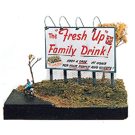 TELEPHONE POLE STYLE BILLBOARD KIT (2) - JL INNOVATIVE DESIGN HO SCALE MODEL TRAIN ACCESSORIES 176