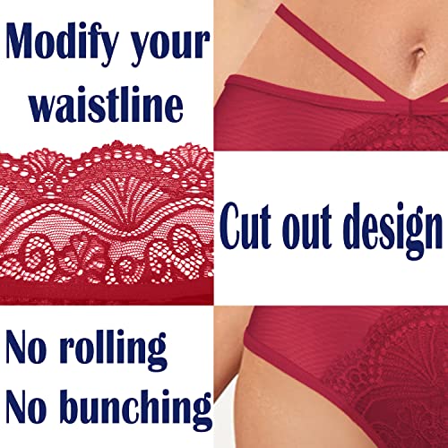 Lace Panties for Women Seamless Bikini Panties Lace Underwear Pack of 5