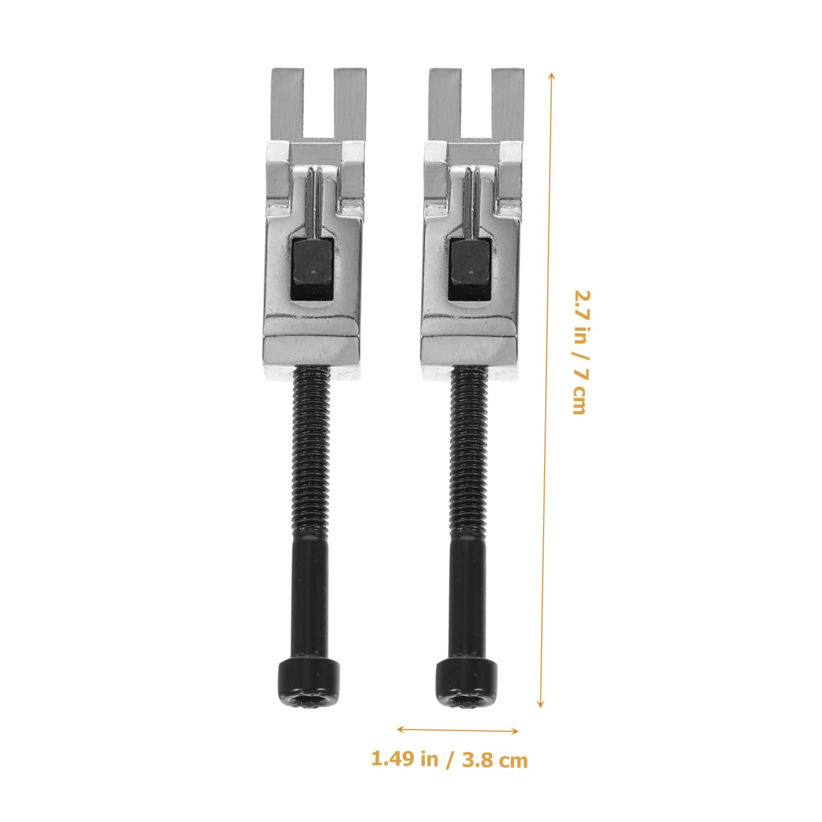 NULYLU 6pcs Set Double Rocking Silver Saddle for Guitar Tremolo Bridge Compatible with Saddles