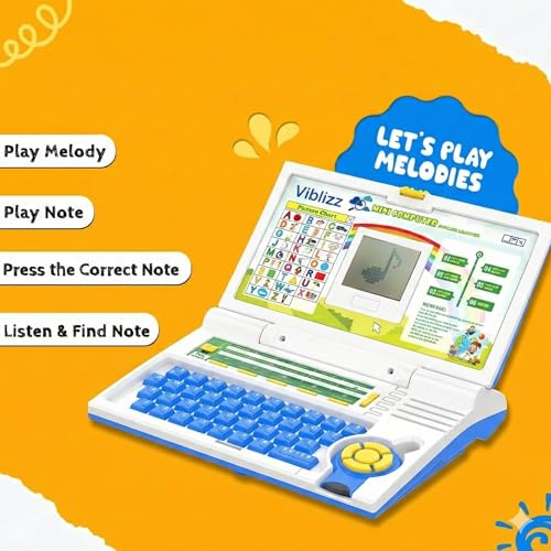 Image of Kids Learning Laptop Toy for Toddlers 2-5 Years, Educational Computer Toy with ABC, Words, Math, Music & Logic Games for Boys & Girls