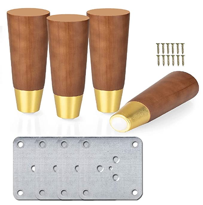 See full amazon price history chart for Pack of 4 Piece Strong Design Rosewood Round Sofa Cone Shape Leg 5 Inch Color - Wooden Brown Mounting Screw and Mounting Plate Included. Pack of 4 Piece Strong Design Rosewood Round Sofa Cone Shape Leg 5 Inch Color - Wooden Brown Mounting Screw and Mounting Plate Included. (B0BPPKRL14) Amazon Price History, Amazon Price Tracker