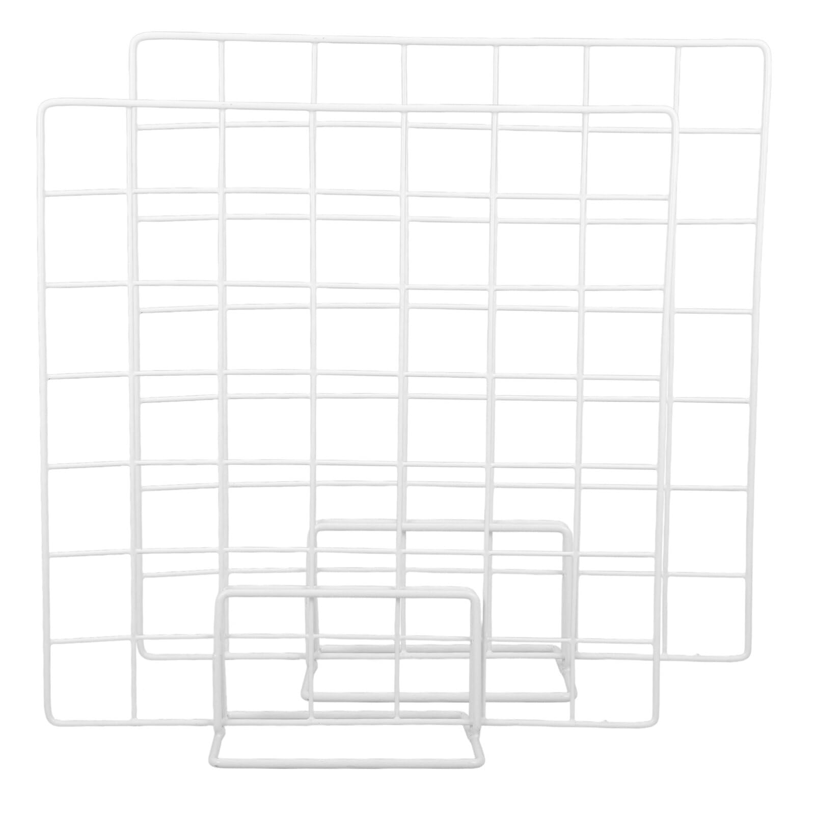 OUNONA Grid Wall Panes Display Stand Wire Grid Wall Panel for Craft Show Display Rack, Art Display Stand Wire Wall Grid Display Rack