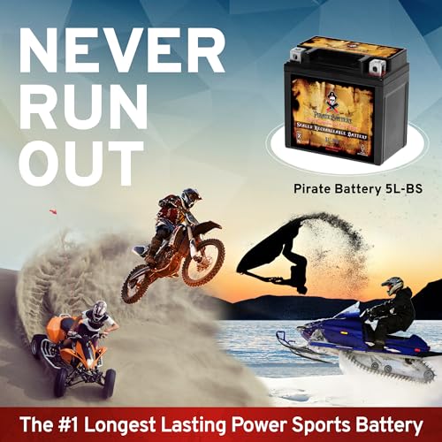 Pirate Battery YTX5L-BS Maintenance Free Replacement Battery Compatible With Atv thumb #6