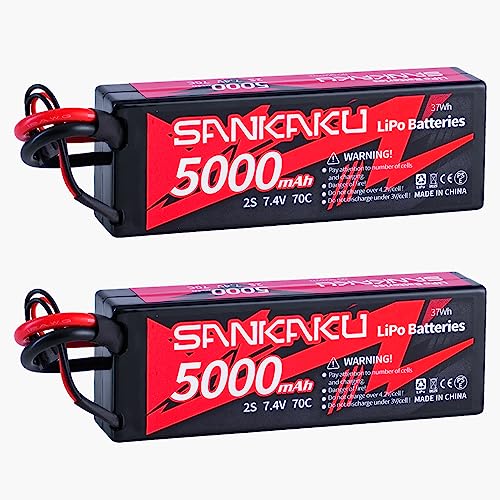 Batterie Lipo 2S coque rigide SANKAKU contre les coupures de puissance en truck RC