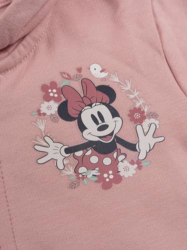 Disney Minnie Mouse Sweatjacke für Mädchen - Baby Kapuzenpullover mit Reißverschluss Hoodie Rosa (DE/NL/SE/PL, Numerisch, 86, 92, Rosa)