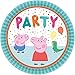 amscan Peppa Pig 8 piatti di carta, 23 cm, 9906329