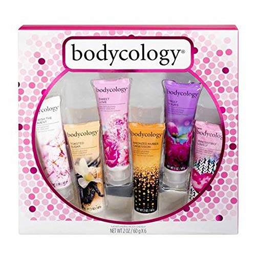 Bodycology Moisturizing Body Cream 6 Piece Gift Set - 2 oz Tubes