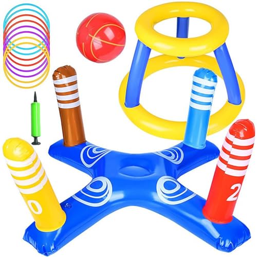 Jouets de basket gonflables pour piscine et jeux de fête en plein air au jardin