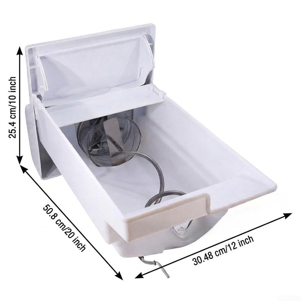 Eismaschinenteil 241860803 Eisschale & Förderschnecke Edelstahl für Kühlschrank Reparatur Einfache Montage Robustes Kunststoffdesign 20x12x10 Zoll