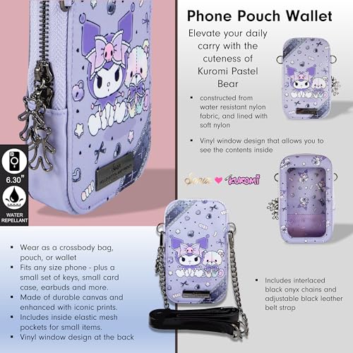 Image of Sonix x Sanrio Phone Pouch - Universal Smartphone Purse and Wallet, Crossbody and Shoulder Bag | Kuromi Pastel Bear