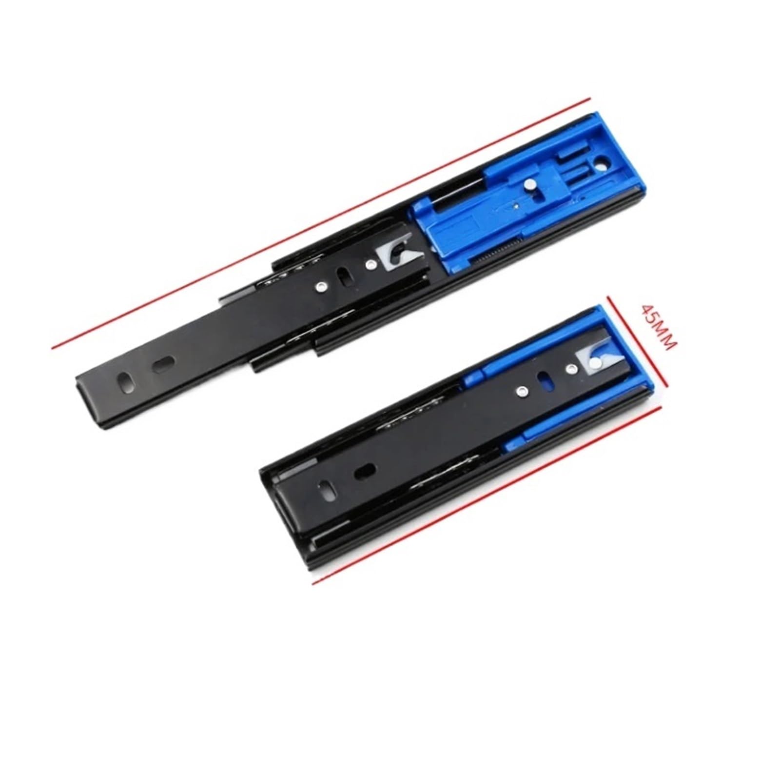 Drawer Slides Drawer Slides Stainless Steel Track Rail Sliding Three Section Cabinet Furniture Hardware(15CM)