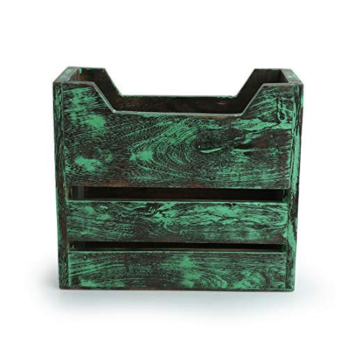 Soporte de la revista de mesa rústico Aport-182 de madera de mango 2