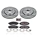 PowerStop Front Brake Kit For Nissan Frontier 2005-15 |Pathfinder 2005-12 |Xterra 2005-15 |Suzuki Equator 2009-12 - Disc Rotors & Ceramic Brake Pads Replacement, KOE142