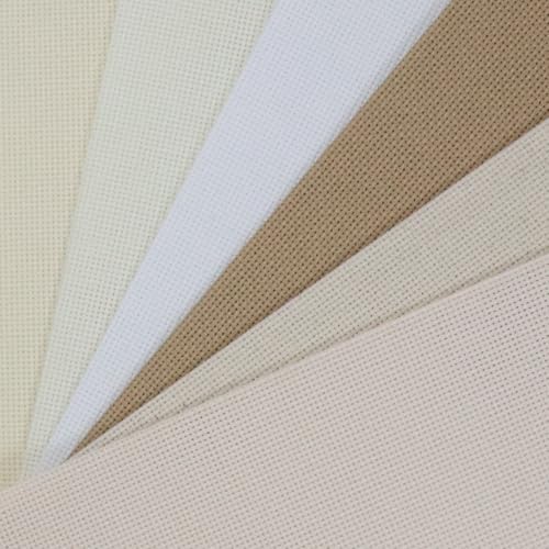 Image of KCS 6 pc of 12 inch x 18 inch (30cmx45cm) Counted Cotton Aida Cloth Cross Stitch Fabric (18CT-D)