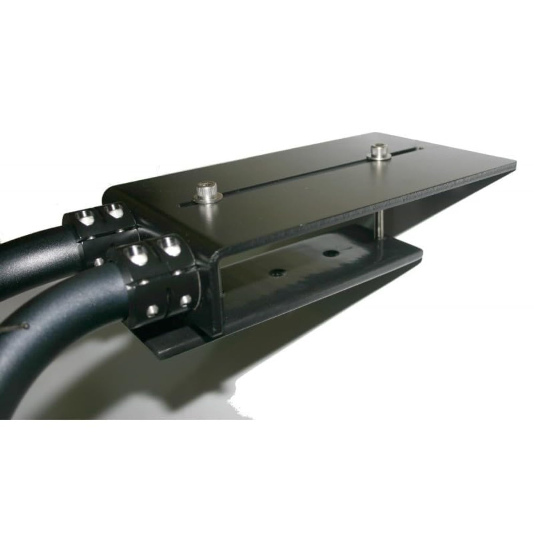 ‍ PAT RACKS Porte-Surf Deluxe Moto/Scooter – Support 2 Bras Rembourrés – Fixation Selle – Shortboard & Bodyboard