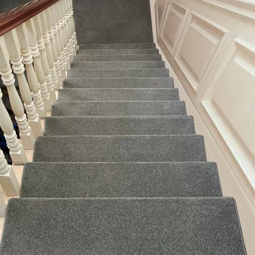 Alfombra para peldaños autoadhesiva de interior lavable en pack de 15 piezas de 26 x 90 cm 2