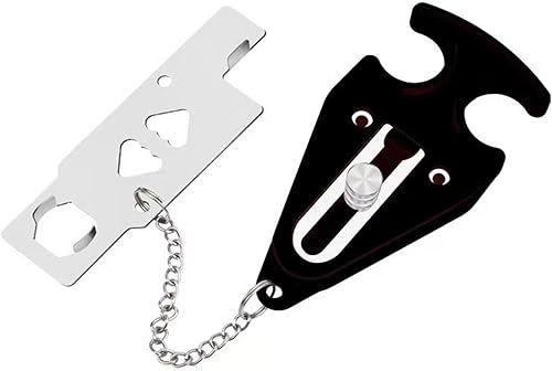 Miniatura 7 de Cerradura de puerta con teclado portátil, seguridad para el hogar, cerraduras de bloqueo de viaje para seguridad adicional y privacidad, perfectas