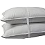 Luxury Down Pillow - 500 Thread Count 100% Cotton Shell, Standard Size, Firm, Set of 2
