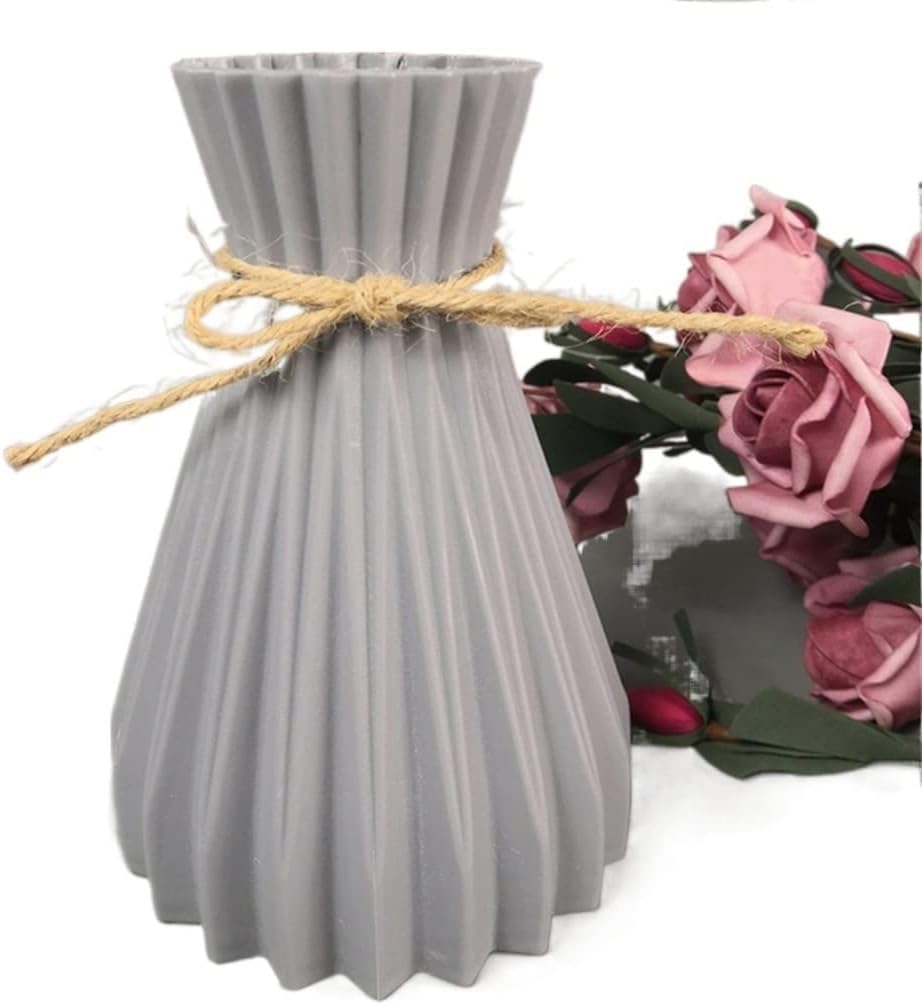 Bzgpmfud One Color Vase Desktop Anti-Ceramic Flower Room Decorations Home Unbreakable Ornaments Basket Arrangement