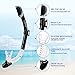 Supertrip Snorkel Set Adults-Anti-Fog Film Scuba Snorkeling Diving Mask with Impact Resistant Temperred Glass Dry Top Snorkel, Snorkeling Gear Black