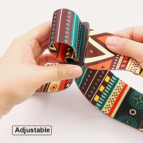 Lot de 2 sangles de guitare réglables avec extrémité en cuir, pour basse, guitare électrique acoustique, cadeau pour… - Les Beatles, Paul McCartney, John Lennon, RIngo Starr, George Harrison Lot de 2 sangles de guitare réglables avec extrémité en cuir, pour basse, guitare électrique acoustique, cadeau pour… – Image 4