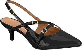 Sapato Slingback Salto Baixo Vizzano
