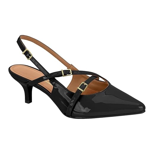 Sapato Slingback Salto Baixo Vizzano