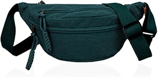 Bieiyhe Bolso Bandolera de Cintura Mujer, Riñonera Multifuncional Para Trabajo, Deporte y Viaje - Fanny Pack Con Cinturón Ajustable, Moda Casual Para Correr