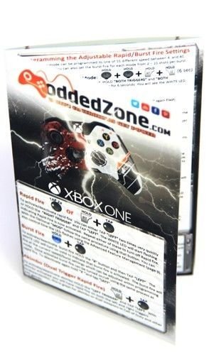 Soft Touch Shadow Red Xbox One Elite Rapid Fire Custom Modded Controller 40 Mods for All Major Shooter Games, Auto Aim, Quick Scope, Auto Run, Sniper Breath, Jump Shot, Active Reload & More