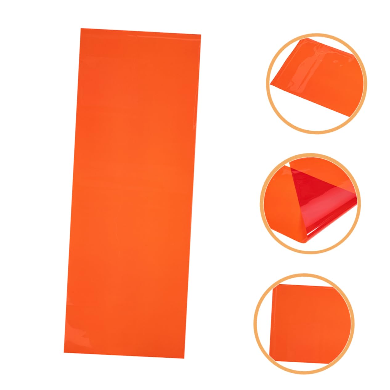 DOITOOL Pet Farbfilterfolie für Sonnenuntergangseffekt mit Farbkorrektur und Farbdurchlässigkeit Orange Beleuchtungsfolie für Fotografen und Stimmungsbeleuchtung im Studio