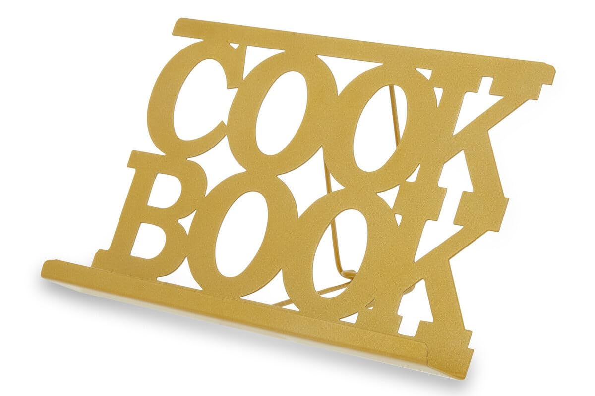 Orsina Durable Cook Book Stand GoldElegant Design Book Stand For Cook BooksPractical Recipe Book Stand from B&Q