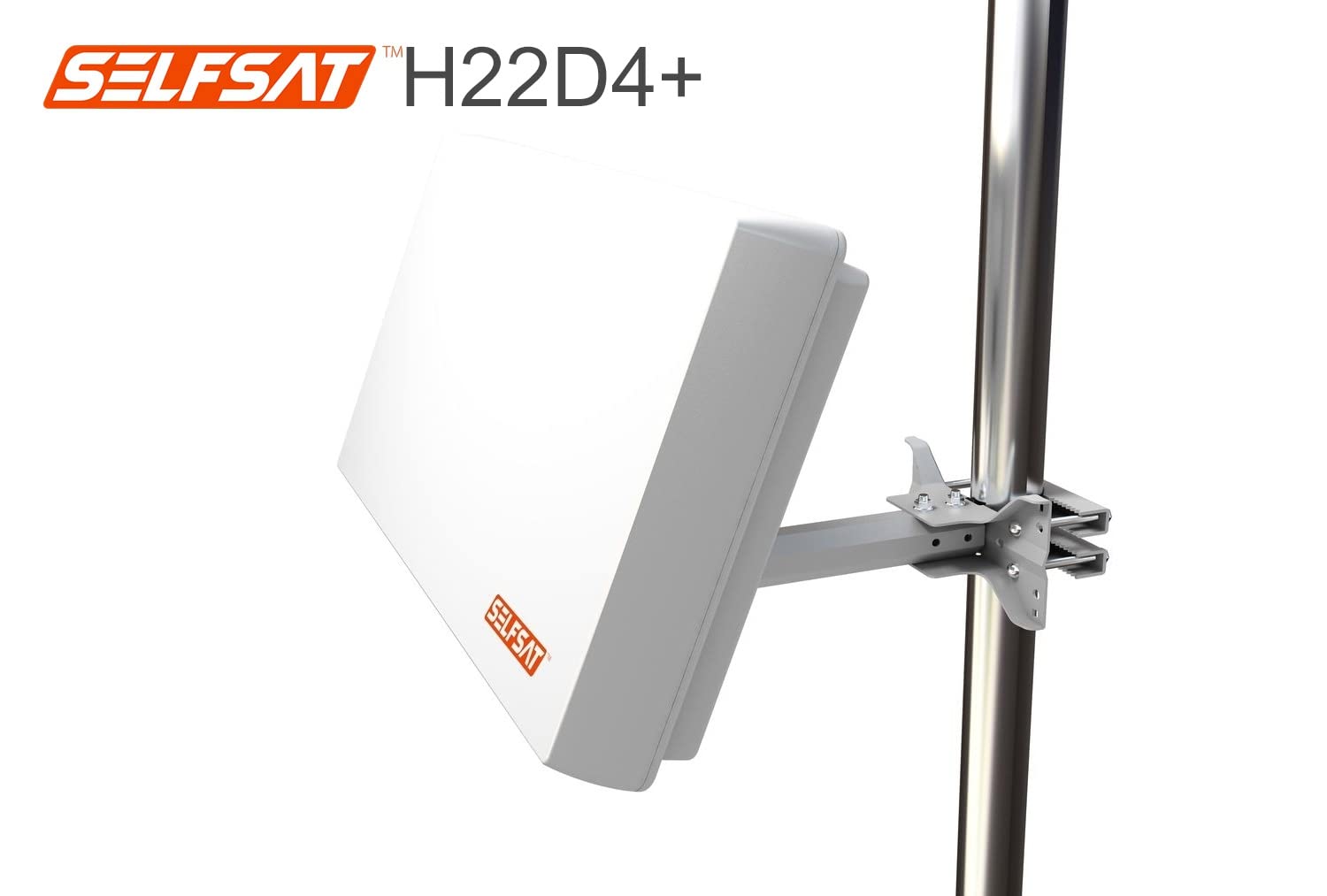 Selfsat H22D4+ 4 TV TV SAT Antenne plate + passe-fenêtre Full HD