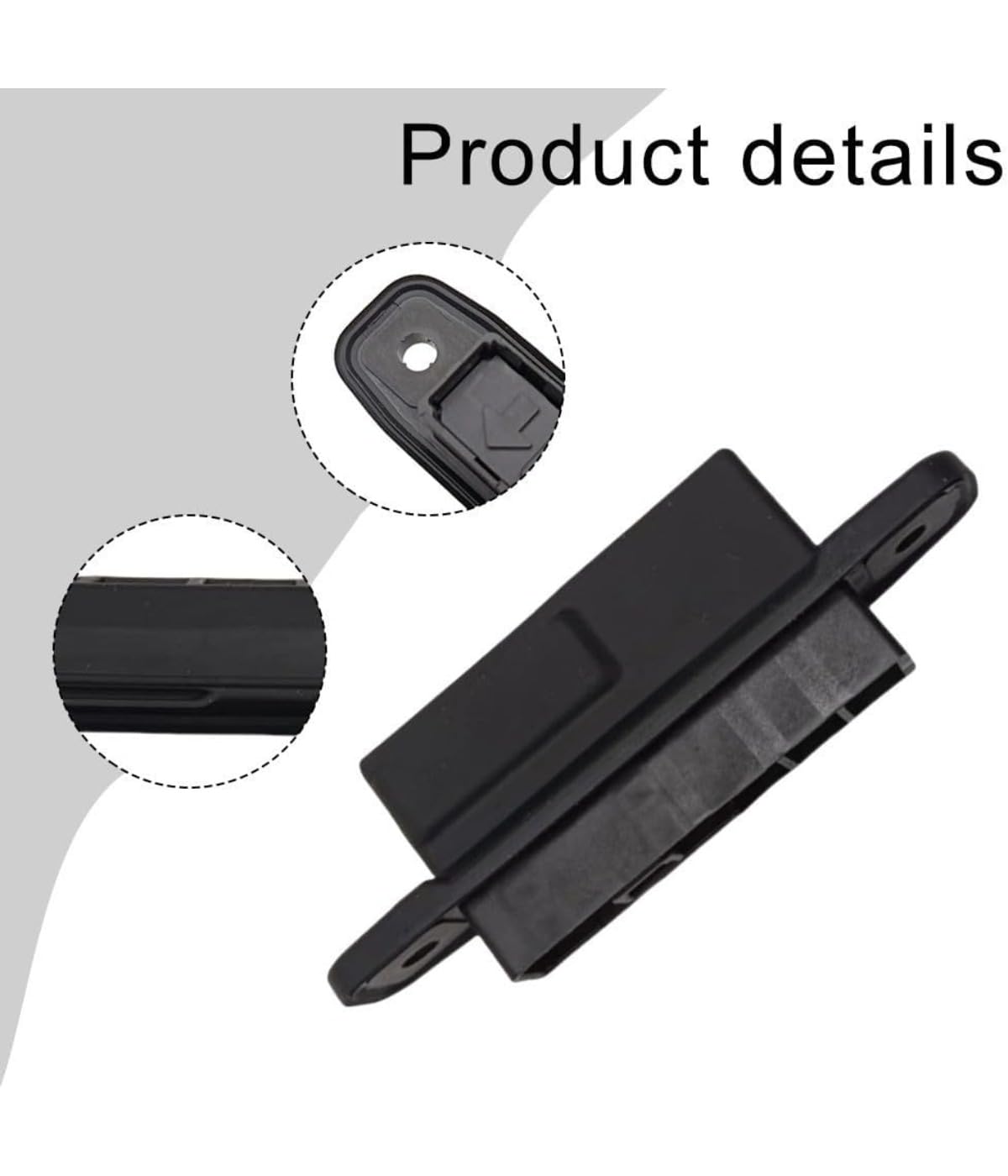 Hecktrunk-Entriegelungsschalter, Kofferraumöffnungsschalter, ABS-Material, Gilt für 5 Modelle (2012-2015), OEM C513-62-4B0, Schwarz, 1 Stück