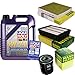 Produktbild QR-PARTS 69376255 Filter Set Inspektionspaket 5 Liter Motoröl Leichtlauf High Tech 5W-40 MANN-FILTER Innenraumfilter Luftfilter Ölfilter