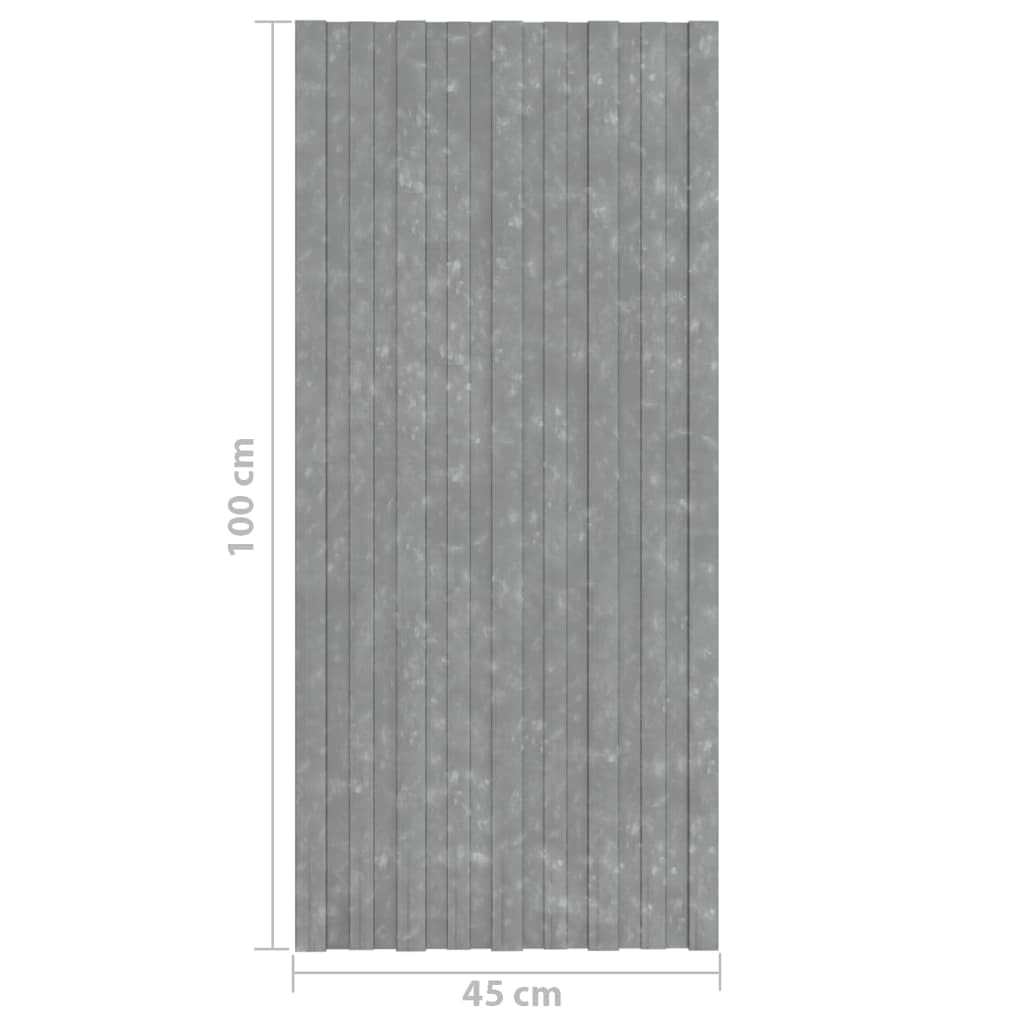 Materiały budowlane panele dachowe 12 szt. stal ocynkowana srebrna 100x45 cm pokrycie dachowe