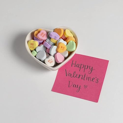 Miniatura 4 de Sweethearts Conversation Hearts Candy - Corazones de caramelo para el día de San Valentín para aula y fiestas, bolsas individuales para compartir y