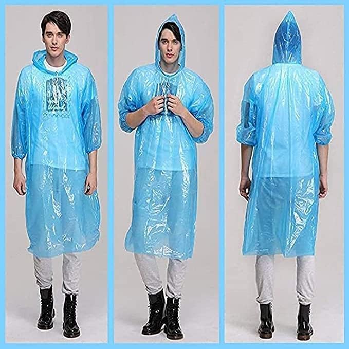 Radhav Mart 10 PCS Emergency Rain Card β Ultra Compact Waterproof Mini Raincoat in Pocket Card, Foldable Travel Rain Cover for Commuters, Backpackers, Cyclists & Outdoor Use 2