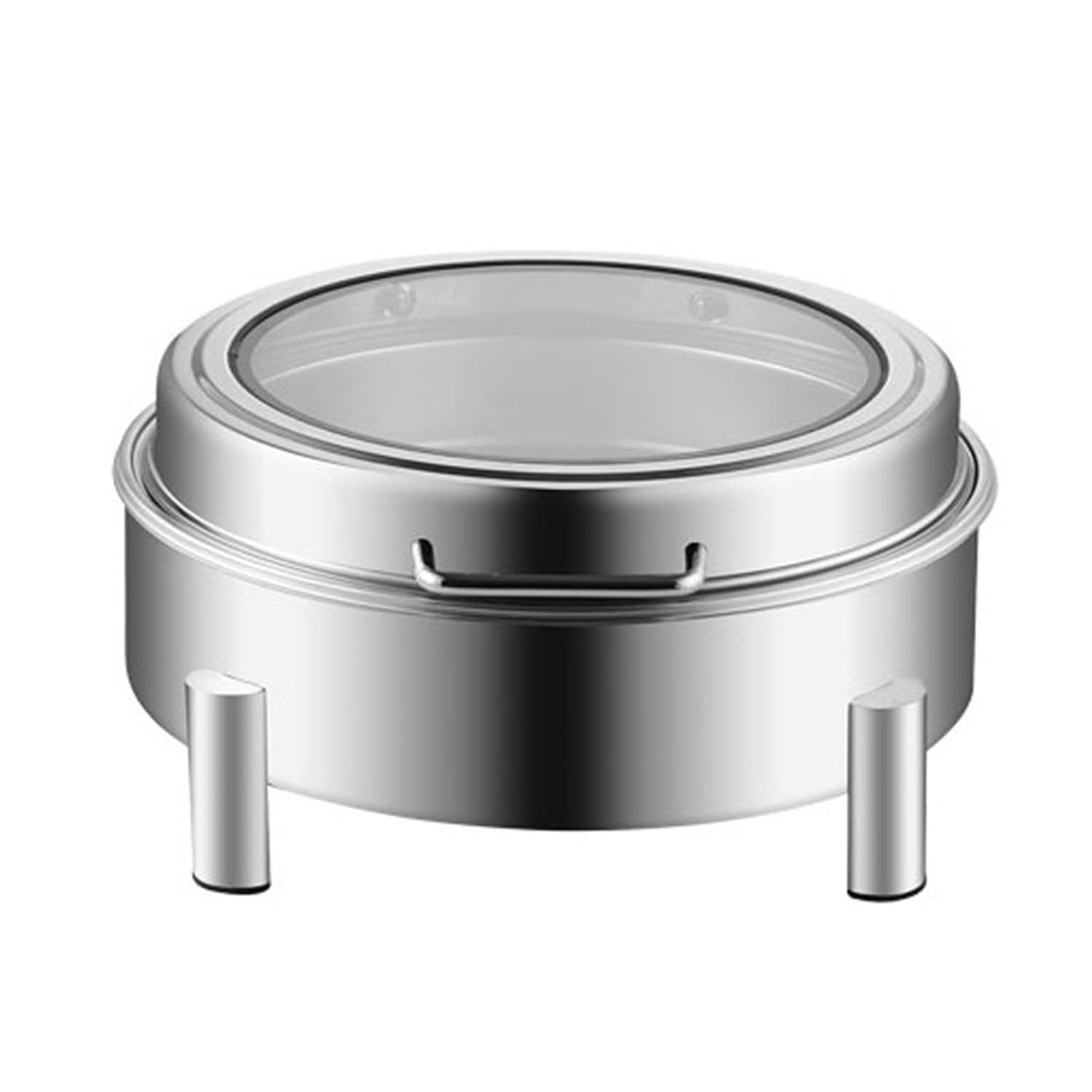 Calentador de alimentos eléctrico de acero inoxidable de grado comercial con ventana para restaurantes, hogares, campamentos al aire libre y fiestas.,B/6l