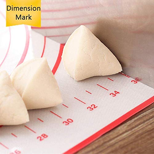 image for ProAussie Large Silicone Baking Mat for Rolling Dough (40cmx60cm) Past