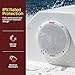 Pyle 6.5 Inch Dual Marine Speakers - 2 Way Waterproof and Weather Resistant Outdoor Stereo Sound System with 400 Watt Power, Polypropylene Cone and Butyl Rubber Surround - 1 Pair - PLMR605W(White)